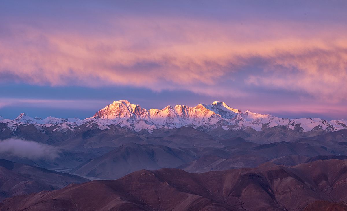 Mt. Cho Oyu Himalaya range